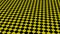 3d rotated yellow black checker board animation