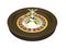 3D Roulette wheel isolated