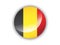 3D Round Flag of Belgium