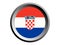 3D Round Flag of Croatia