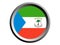 3D Round Flag of Equatorial Guinea