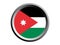 3D Round Flag of Jordan