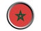 3D Round Flag of Morocco