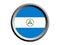 3D Round Flag of Nicaragua