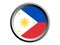 3D Round Flag of Philippines