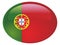 3D Round Flag of Portugal