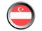 3D Round Flag of Singapore