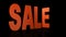 3d sale sign