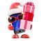 3d Santa smartphone has lots of gifts