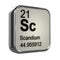 3d Scandium element