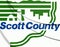 3D Seal of Scott County Iowa, USA.