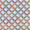 3d Seamless pattern twisted rings