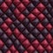 3d Seamless Quilted Velvet Wallpaper In Red And Black