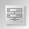 3D servers icon Business Concept