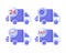 3D Set of Delivery truck and 24,7 icon. Express delivery, shipping, truck icon, quick move. Fast delivery concept