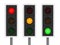 3d Set of traffic lights