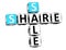 3D Share Price Sale Crossword text