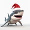 3d Shark In Santa Hat: A Gadgetpunk Twist On Seaside Christmas