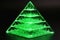 A 3D sierpinski pyramid made of glass