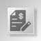 3D signed contract icon Business Concept
