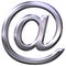 3D Silver Email Symbol