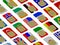 3D SIM cards represented as flags