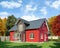 3d - single family house - autumn - day