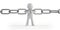 3d small people - chain link