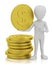 3d small people - gold coins.