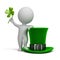 3d small people - hat of Saint Patrick