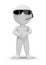 3d small people - security guard