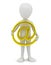 3d small person - golden email.