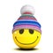 3d Smiley woolen hat