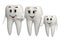 3d smiling Tooth family icon - isolated