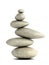 3d Smooth rocks in balanced arrangement