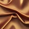 3D smooth Wave Bright Golden Rust color Gradient Silk Fabric. AI generated