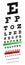 3D Snellen Eye Chart Test