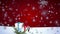 3D Snowflakes Falling on Christmas background 2