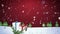 3D Snowflakes Falling on Christmas background 3