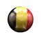 3d Soccer Ball with Belgium Flag Illustration
