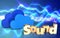 3d\'sound\' sign clouds