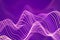 3D Sound waves. Big data abstract visualization.