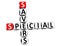 3D Special Savers Crossword on white background