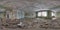 3D spherical panorama with 360 degree viewing angle Abandoned building in winter with snow in Pripyat For virtual reality in vr