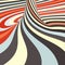 3d spiral abstract background. Optical Art. Vector
