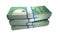 3D Stack Banknote of 100 Aruba Florin Money