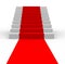 3d stairs with red carpet