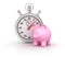 3D Stopwatch with Piggy Bank