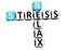 3D Stress Relax Crossword cube words