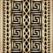 3d striped braided greek vector seamless borders pattern.